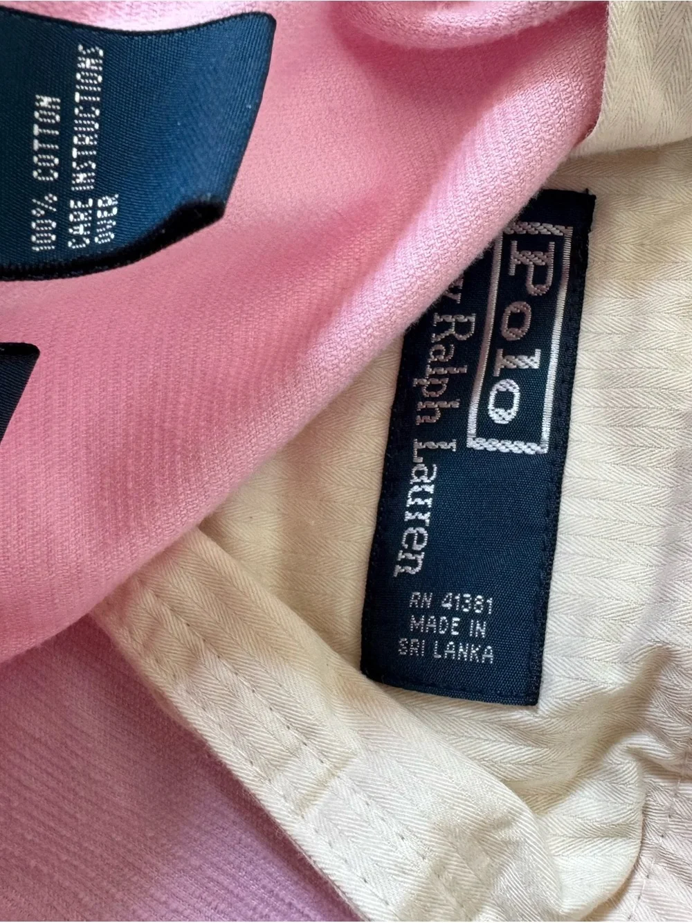 Ralph Lauren Men’s Light Pink Flat-Front Corduroy Shorts